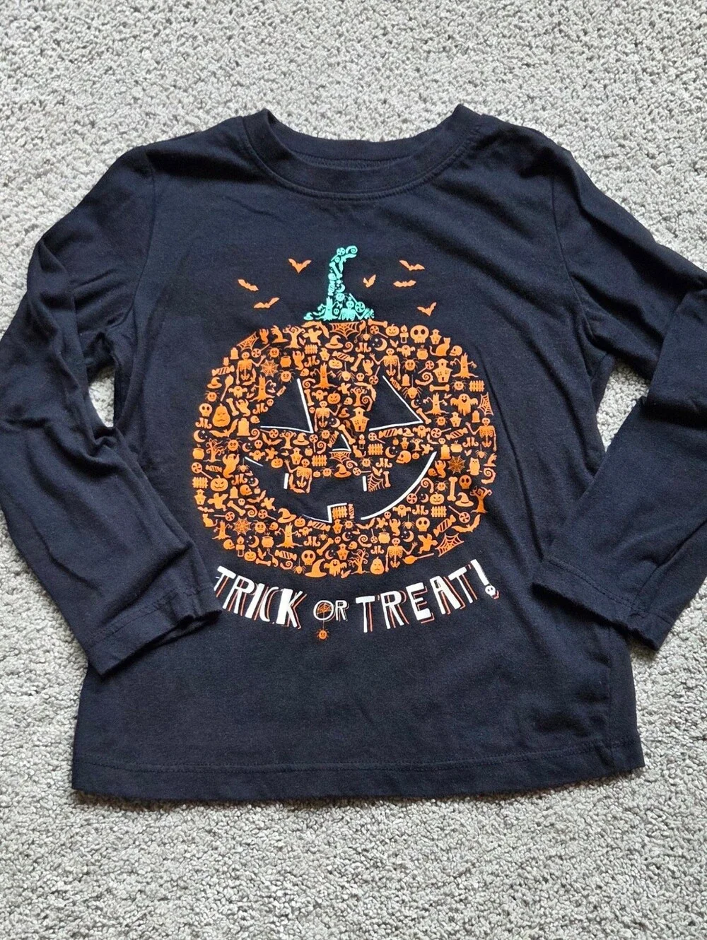 Little Kids Halloween T-Shirt Bundle, Size 4T Pumpkins Spooky